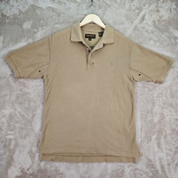 Timberland Weathergear Polo Shirt Logo Golf Short Sleeve (Measurement Photos) - Picture 1 of 10